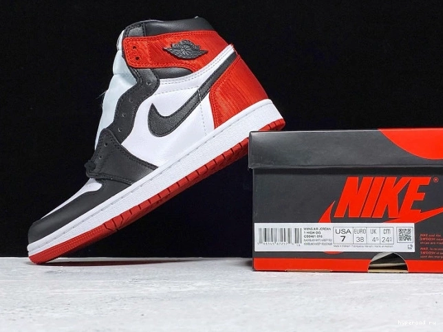 Satin Jordan CD0461-016 Toe Black Air High 1 Retro 1108